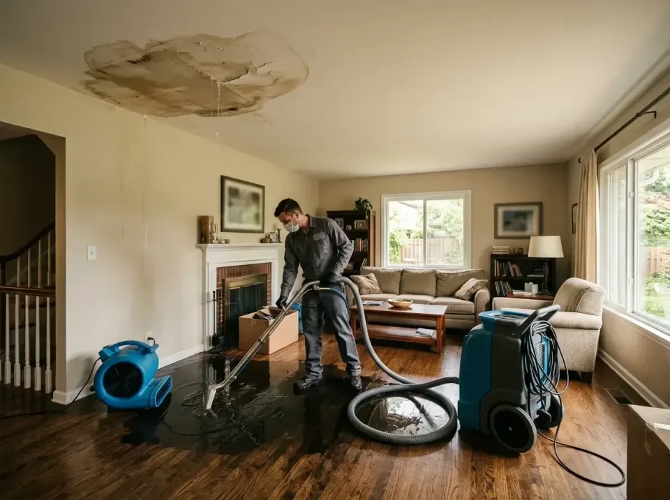 attic-pipe-burst-ceiling-drip-008 — frequently asked questions, Water Damage Restoration & Carpet Care in Woodlawn, VA